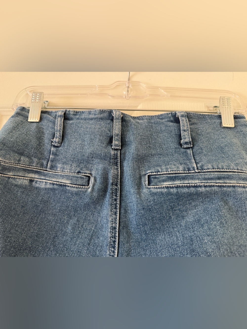 Denim High-Waist Cropped Wide Leg Women's Jeans Sz 4 - Picture 4 of 8